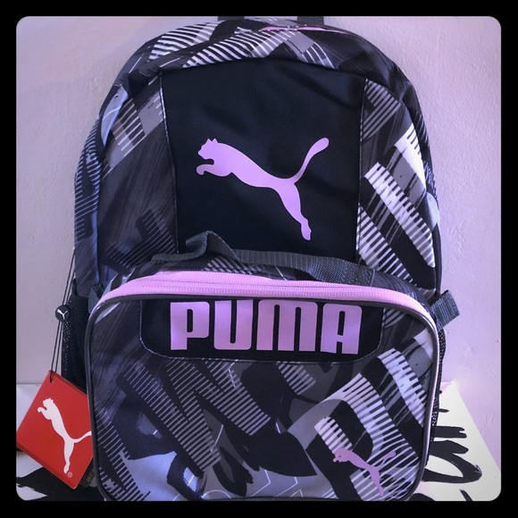 puma backpack with lunchbox